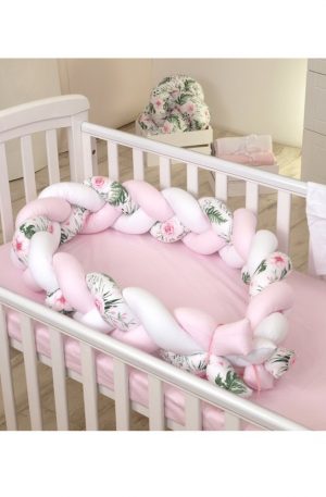 AMY Fonott rácsvédő 340 cm rózsaszín-fehér Készleten.