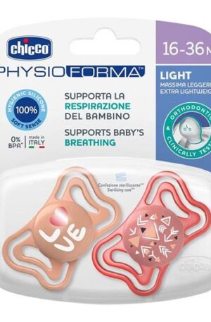 CHICCO PhysioForma Light szilikon cumi, 16-36hó, 2 db KÉSZLETEN