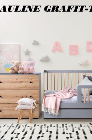 Klups Pauline komód GRAFIT-SOSNA&GRAFIT-TÖLGY SZÍNBEN