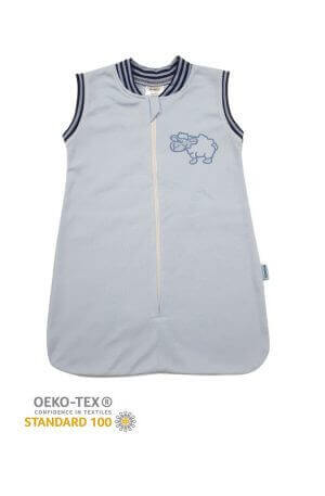 Ujjatlan Pamut cippes hálózsák, hímzett – Kék  80 méretben