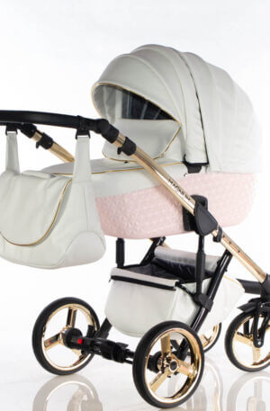 KAJTEX ,,MAGNUM GT" FEHÉR-PINK BABAKOCSI