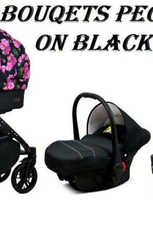 TAVASZI AKCIÓ!! COLORLUX BOUQETS PEONY ON BLACK, KÉSZLETEN, AZONNAL ELVIHETŐ!