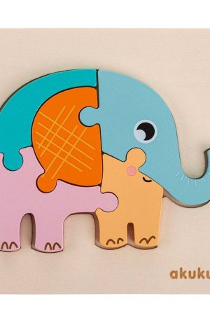 Akuku fa baba puzzle Elefánt