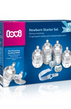 LOVI Újszülött szett Botanic kék.