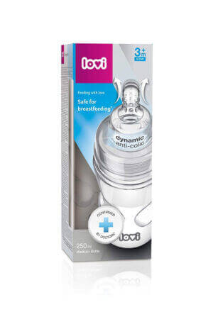Lovi cumisüveg SuperVent Medical+ 250 ml 3 hó+ KÉSZLETEN