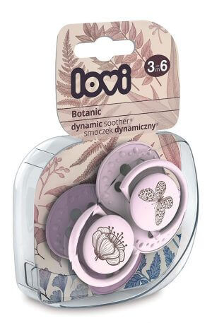 Lovi dinamikus nyugtató cumi Botanic 3-6 hó 2 db