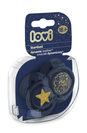 Lovi dinamikus nyugtató cumi Stardust 18+ hó blue 2db Készleten
