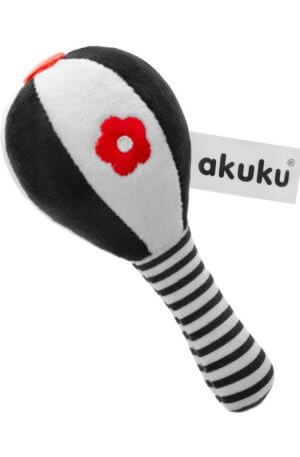 Kontrasztos baba csörgő Akuku Maracas