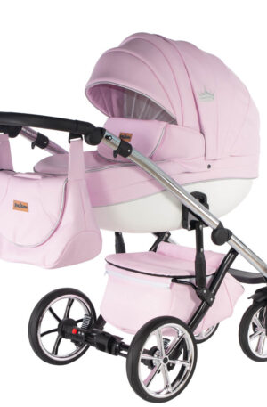 KAJTEX MULTIFUNKCIÓS BABAKOCSI NAVI PINK/FEHÉR, ECOBŐR HUZATTAL, KÉSZLETEN, AZONNAL ELVIHETŐ!!