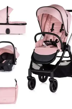 TAVASZI AKCIÓ! Marbella 3 az 1-ben babakocsi - Pink Marshmallow Készleten
