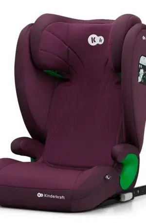 TAVASZI AKCIÓ!! AUTÓSÜLÉS KINDERKRAFT JUNIOR FIX 2 BURGUNDY, KÉSZLETEN, AZONNAL ELVIHETŐ!