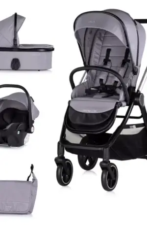 TAVASZI AKCIÓ! Marbella 3 az 1-ben babakocsi - Cloud Grey  NINCS Készleten