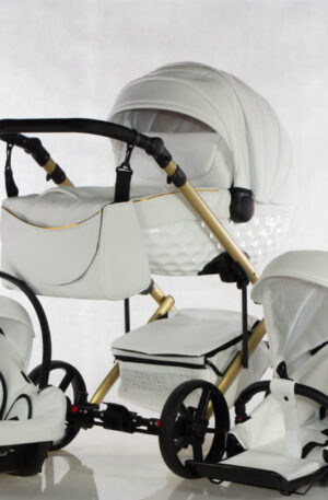 ÚJDONSÁG!! 3in1 babakocsi Babycruiser CROSS FEHÉR; GOLD VÁZZAL