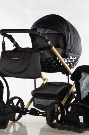 ÚJDONSÁG!! 3in1 babakocsi Babycruiser CROSS FEKETE; GOLD VÁZZAL