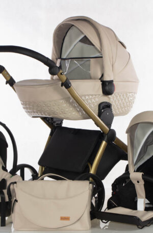 ÚJDONSÁG!! 3in1 babakocsi Babycruiser MIRA LATTE; GOLD VÁZZAL, KÉSZLETEN, AZONNAL LEVIHETŐ!!