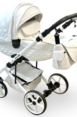 ÚJDONSÁG!! 3in1 babakocsi Babycruiser CROSS FEHÉR; FEHÉR VÁZZAL