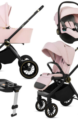 ÚJDONSÁG!! Babakocsi 2-3-4az1-ben BabyLux ROSSO, PINK SZÍNBEN