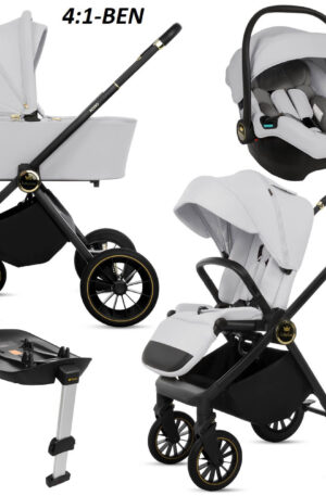 ÚJDONSÁG!! Babakocsi 2-3-4az1-ben BabyLux ROSSO, SILVER/SZÜRKE SZÍNBEN